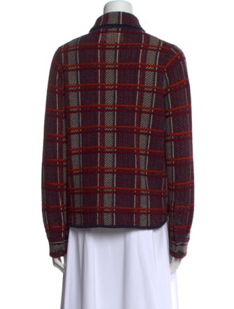 Guest in Residence Cashmere Plaid Print Sweater