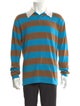Guest in Residence Cashmere Striped Polo Sweater