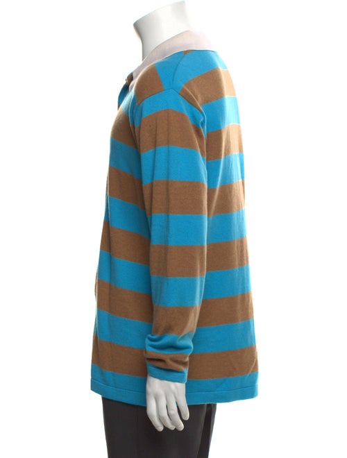 Guest in Residence Cashmere Striped Polo Sweater