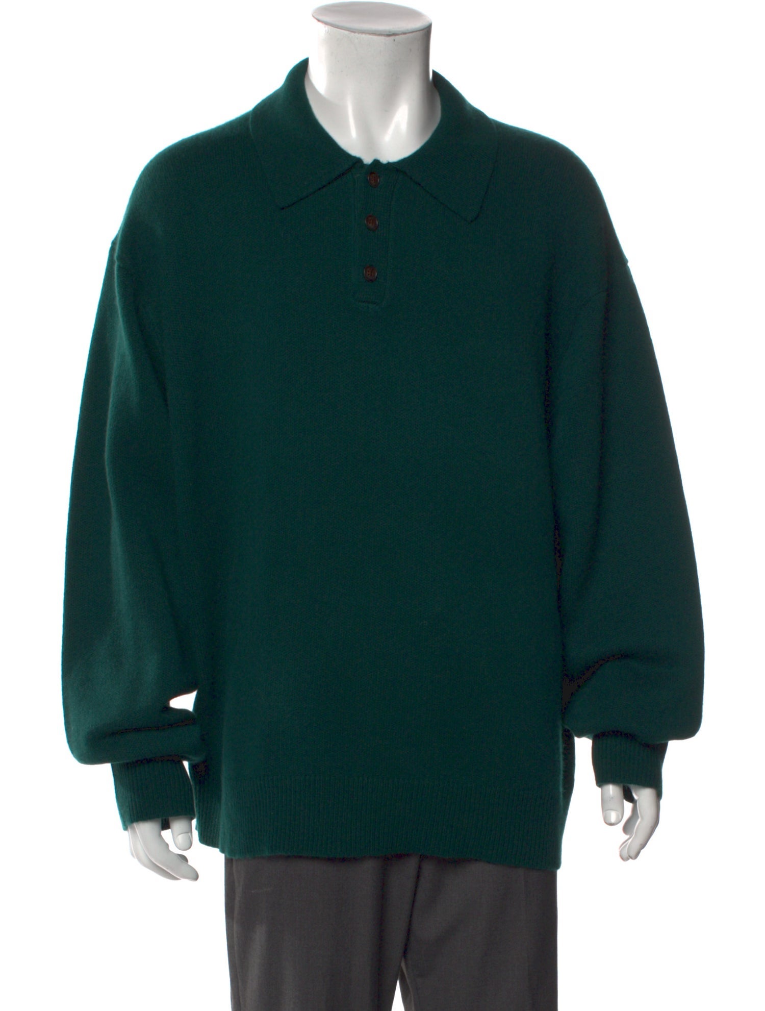 Guest in Residence Cashmere Collar Polo Sweater