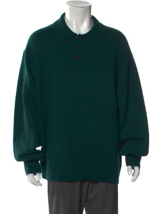 Guest in Residence Cashmere Collar Polo Sweater
