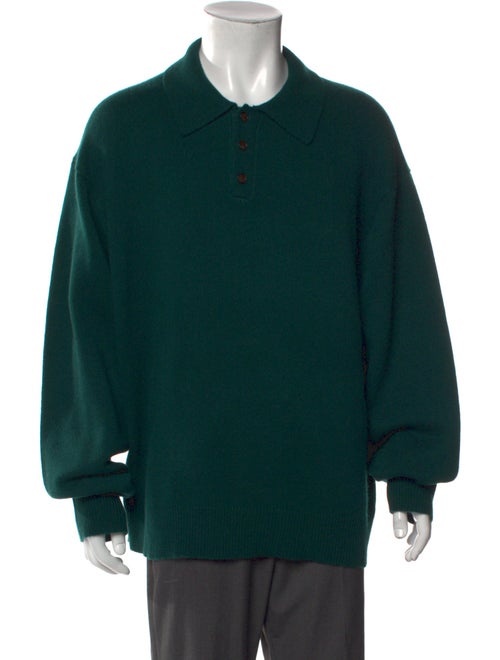 Guest in Residence Cashmere Collar Polo Sweater