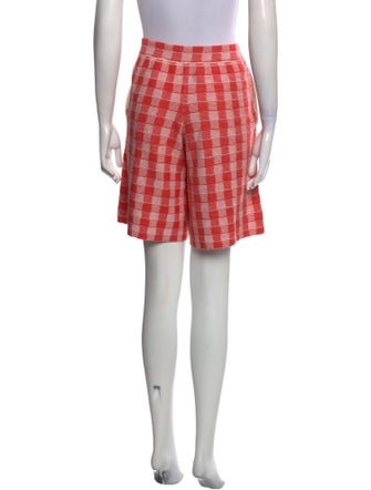 Guest in Residence Plaid Print Mini Shorts