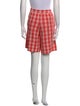 Guest in Residence Plaid Print Mini Shorts
