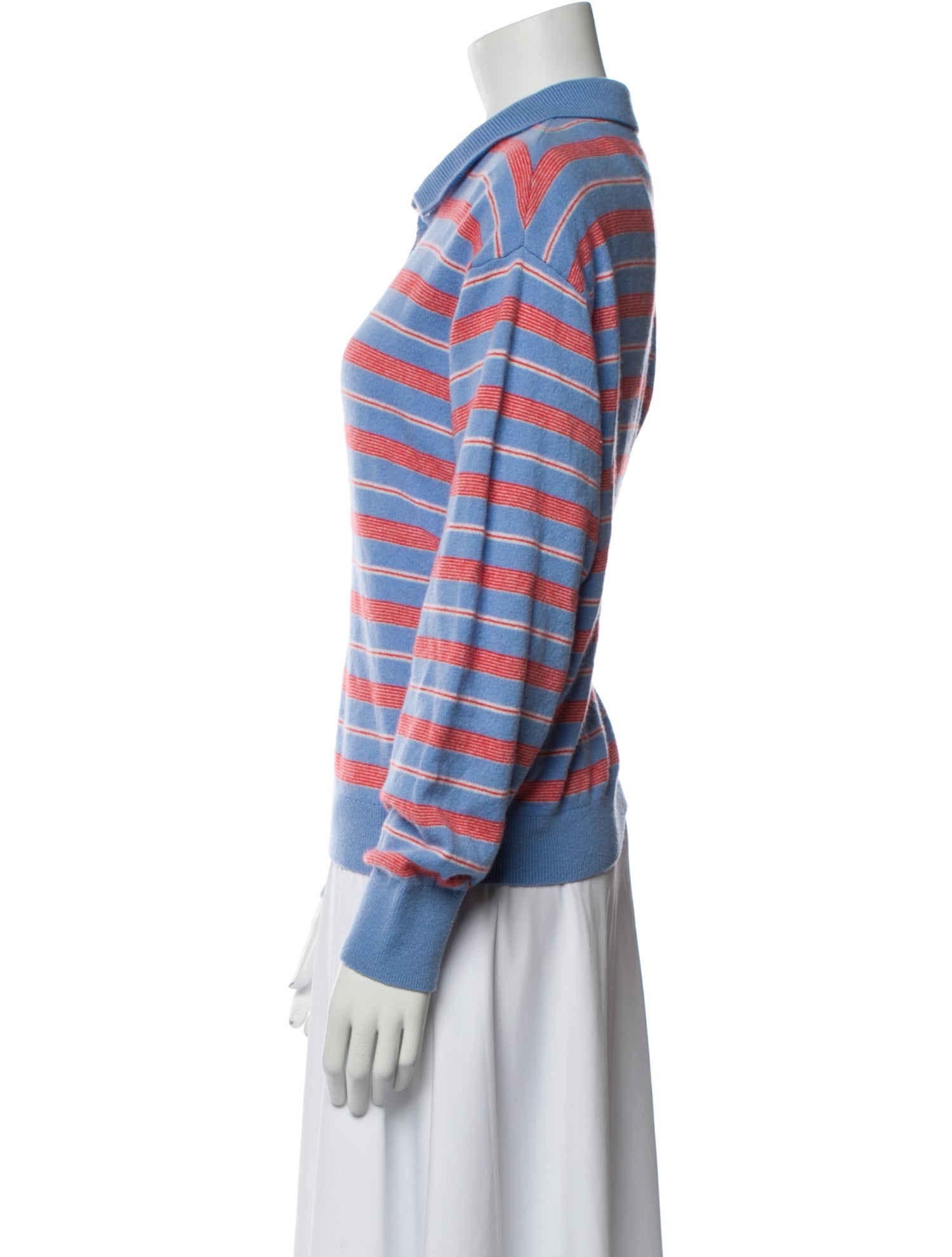 Guest in Residence Cashmere Striped Sweatshirt