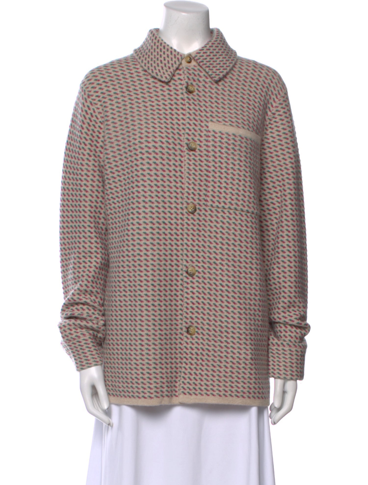 Guest in Residence Cashmere Printed Sweater