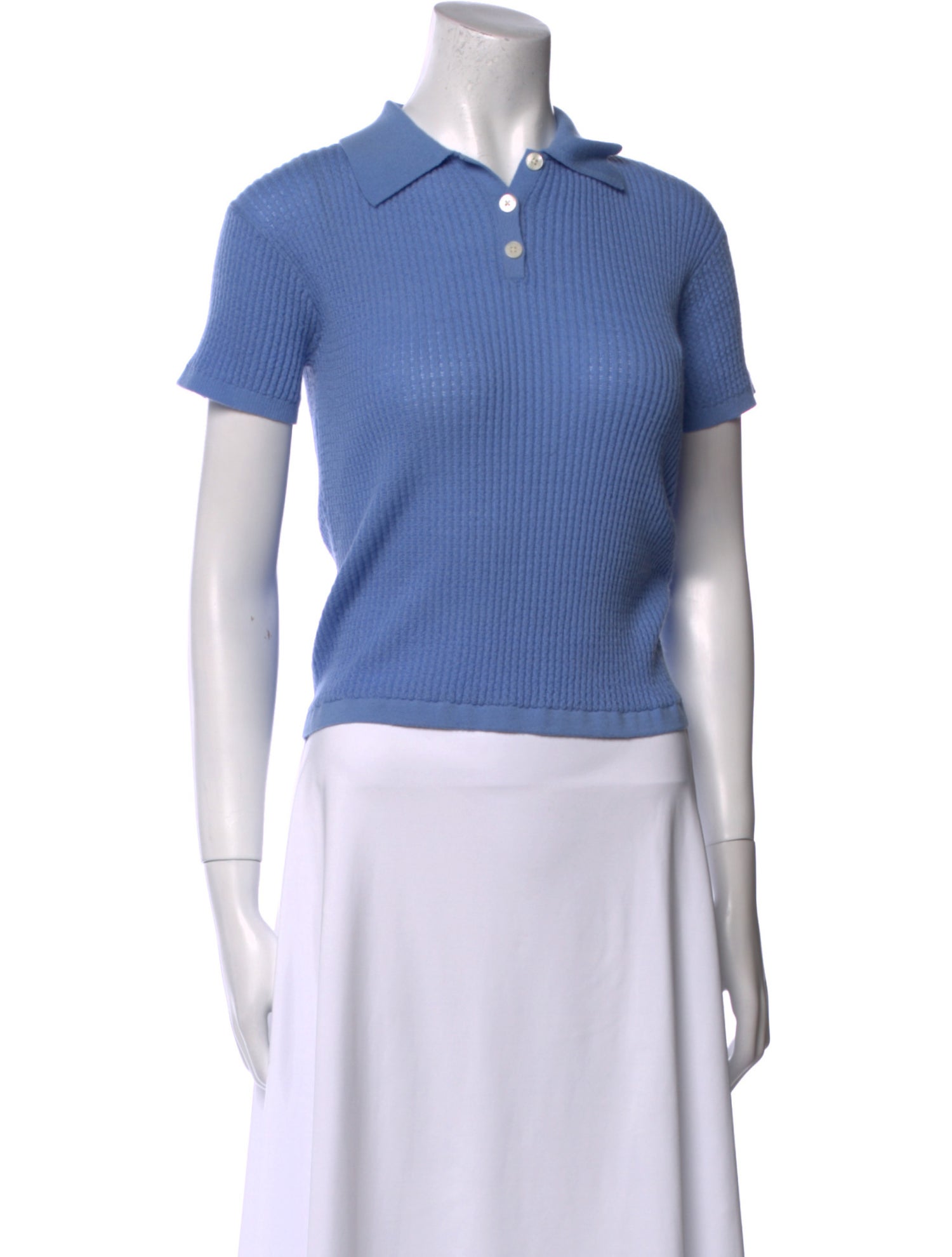 Guest in Residence Cashmere Short Sleeve Polo