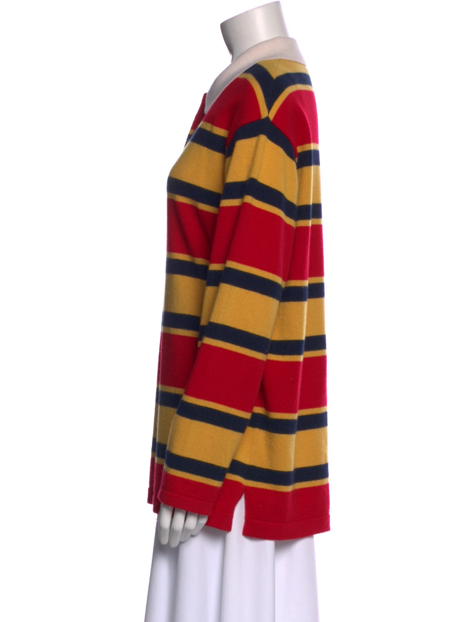 Guest in Residence Cashmere Striped Polo