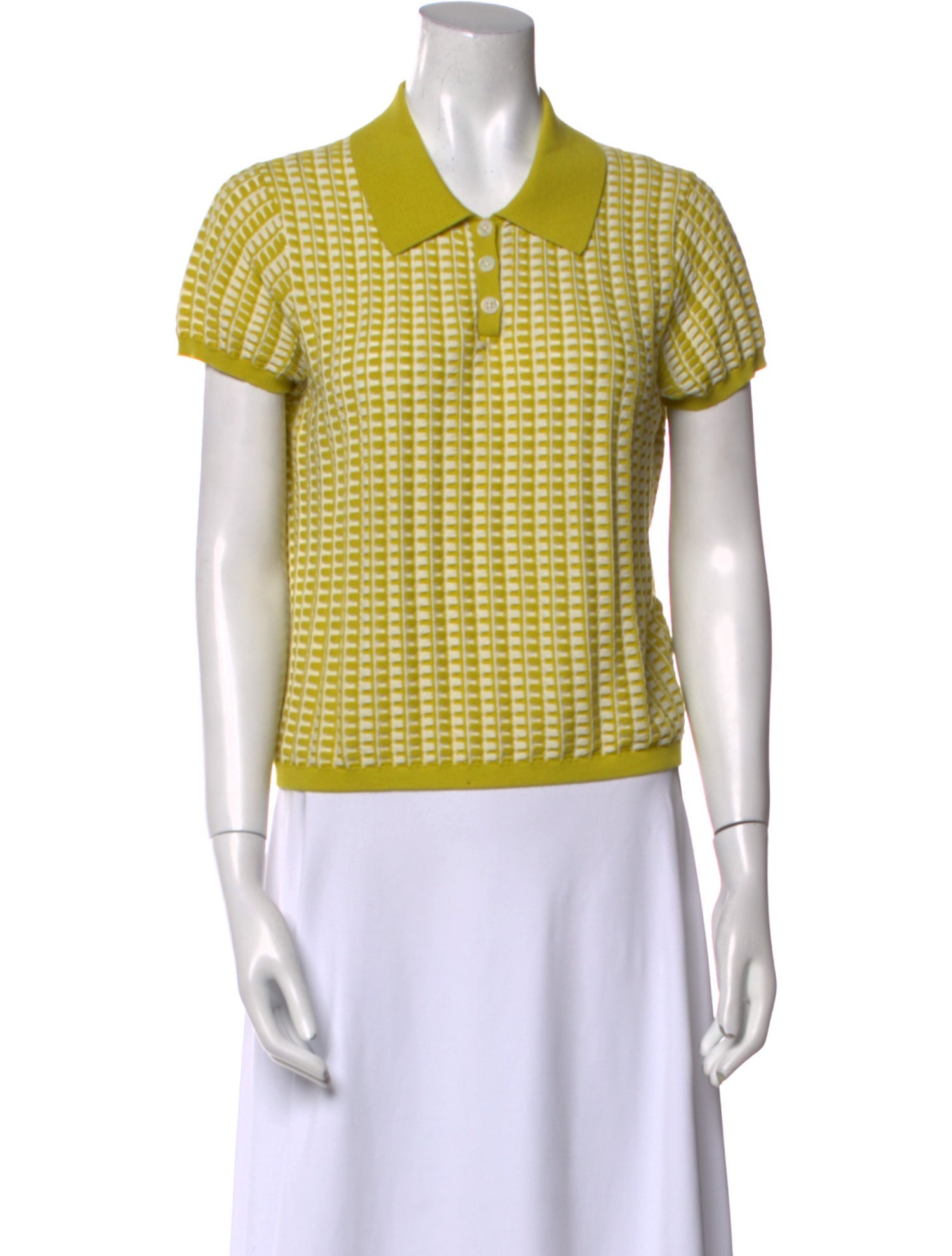 Guest in Residence Plaid Print Short Sleeve Polo