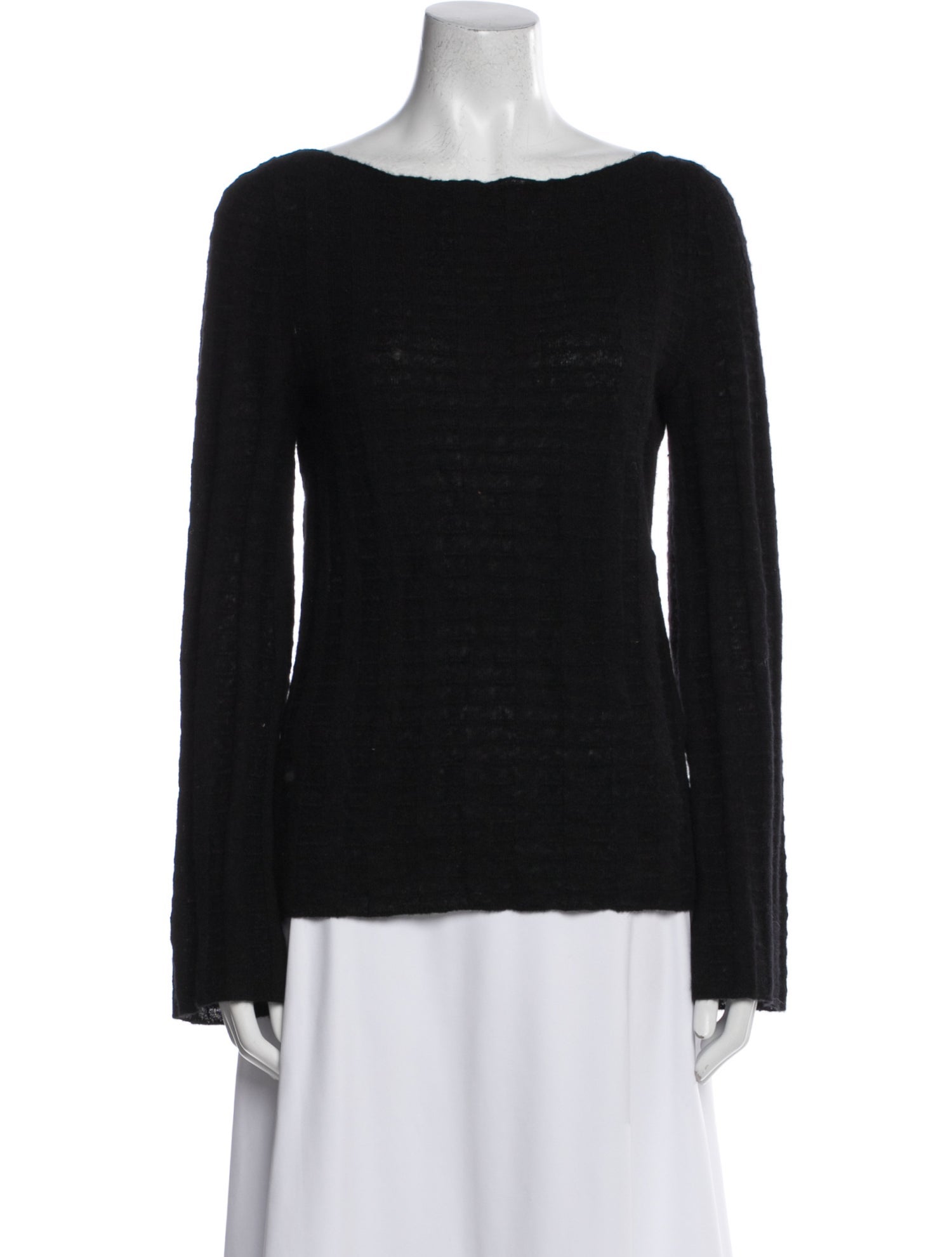 Guest in Residence Merino Wool Bateau Neckline Sweater