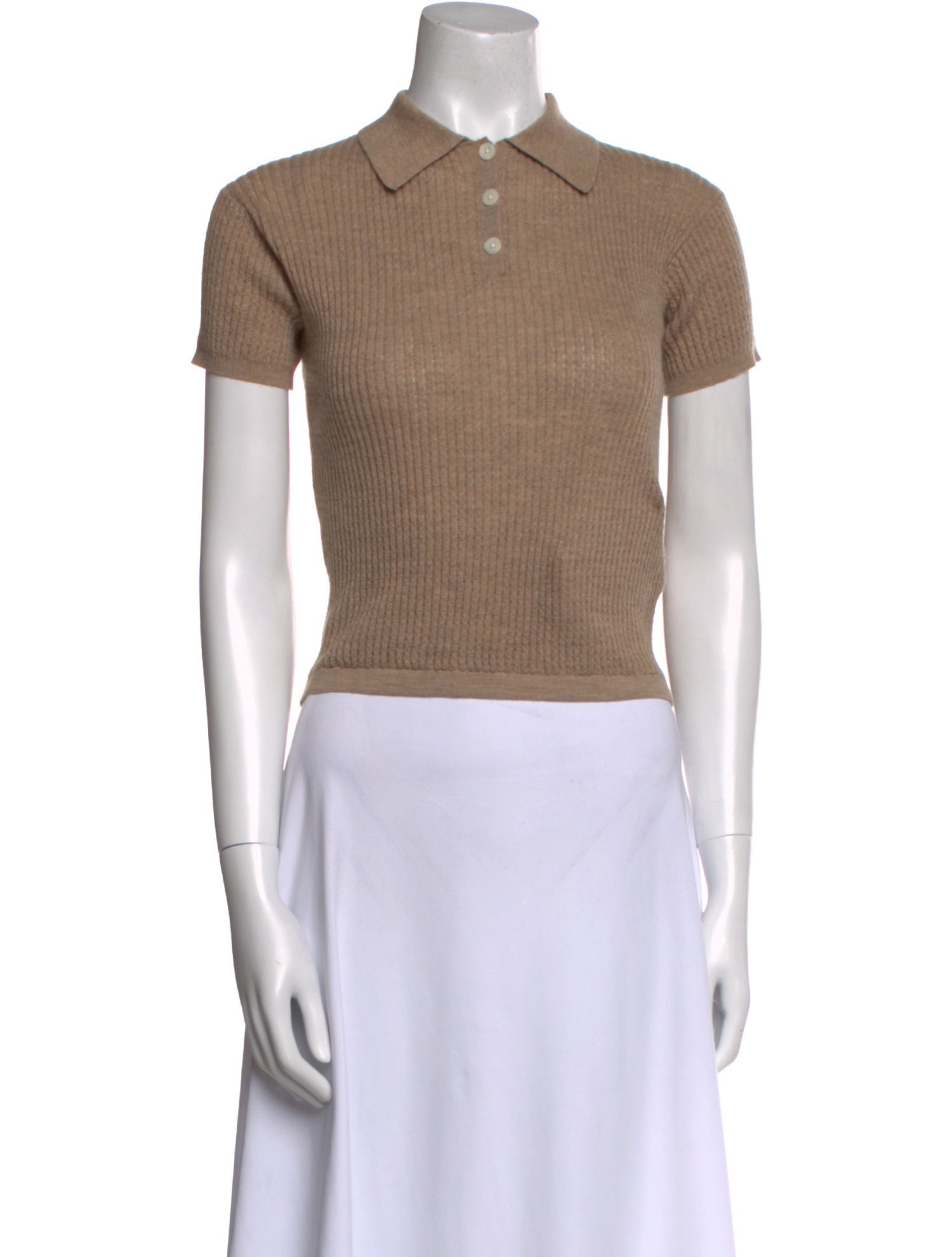 Guest in Residence Cashmere Short Sleeve Polo