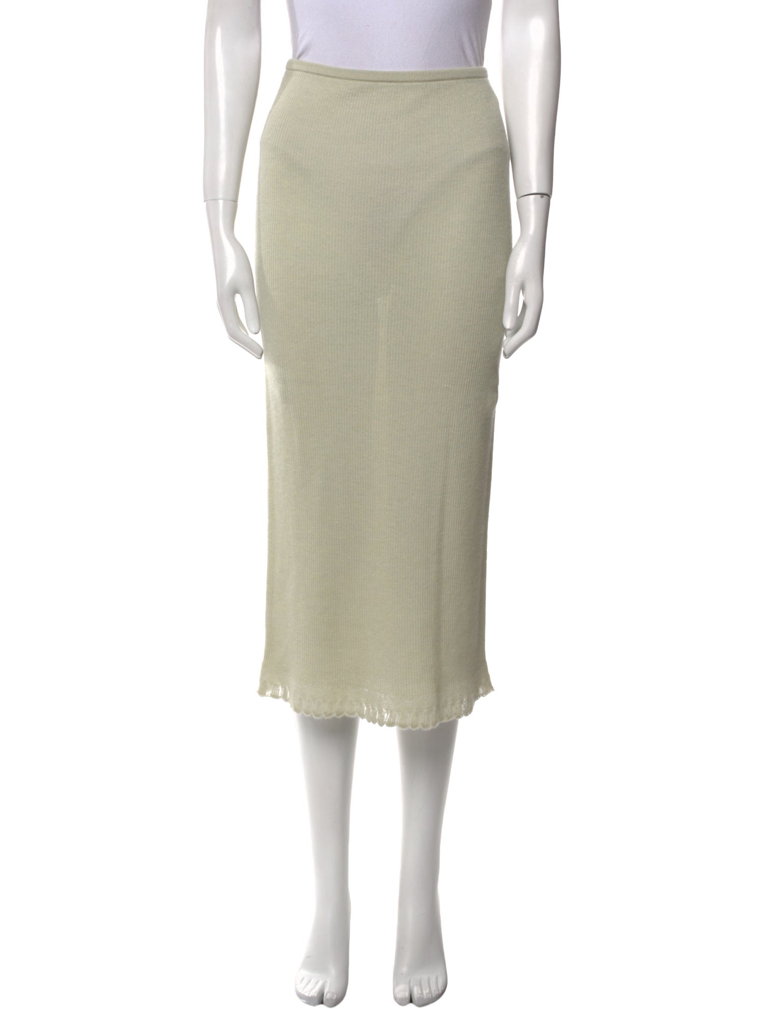 Guest in Residence Cashmere Midi Length Skirt