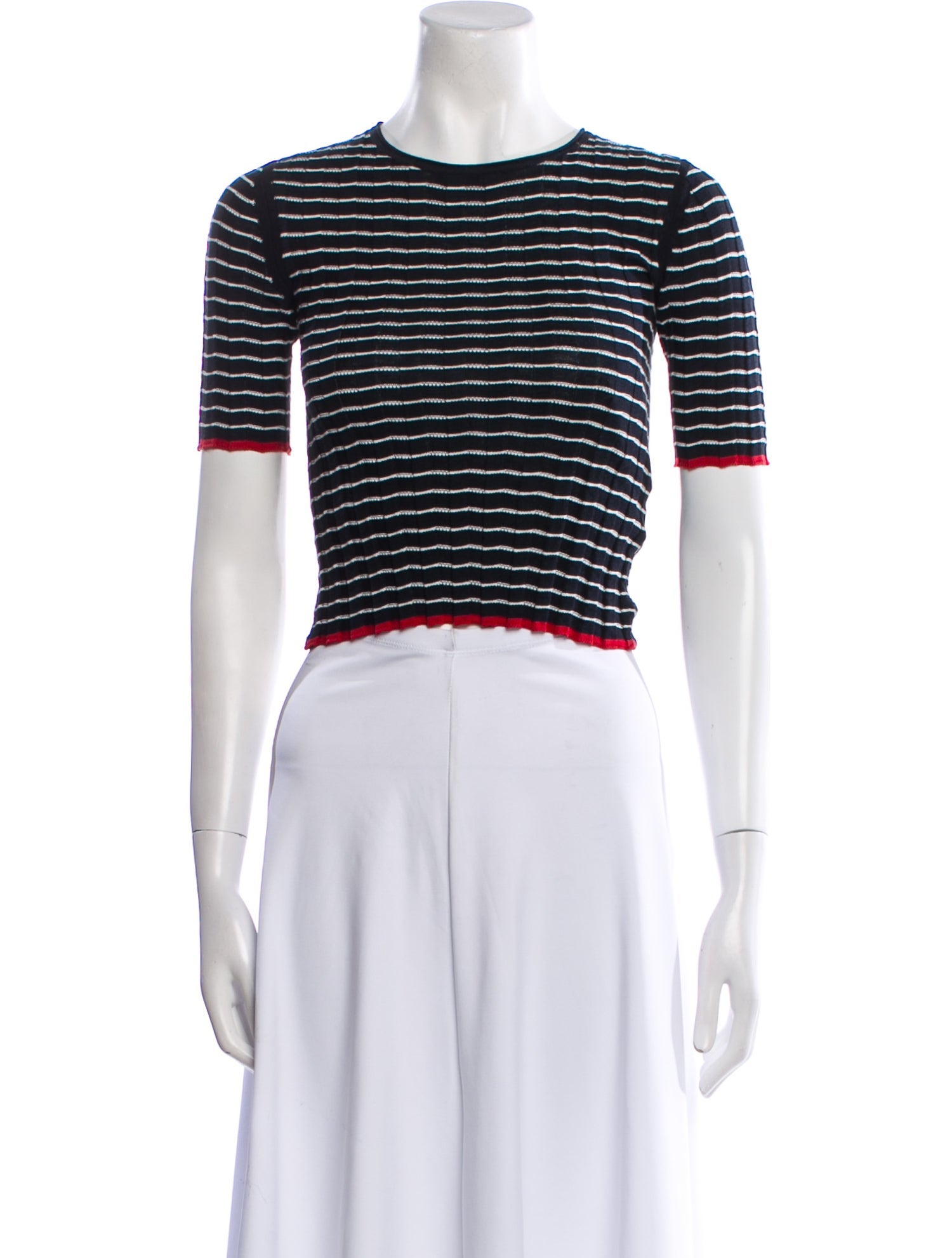 Guest in Residence Striped Crew Neck Sweater