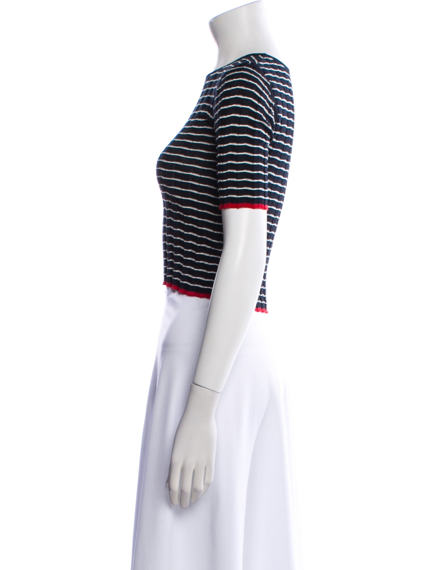 Guest in Residence Striped Crew Neck Sweater