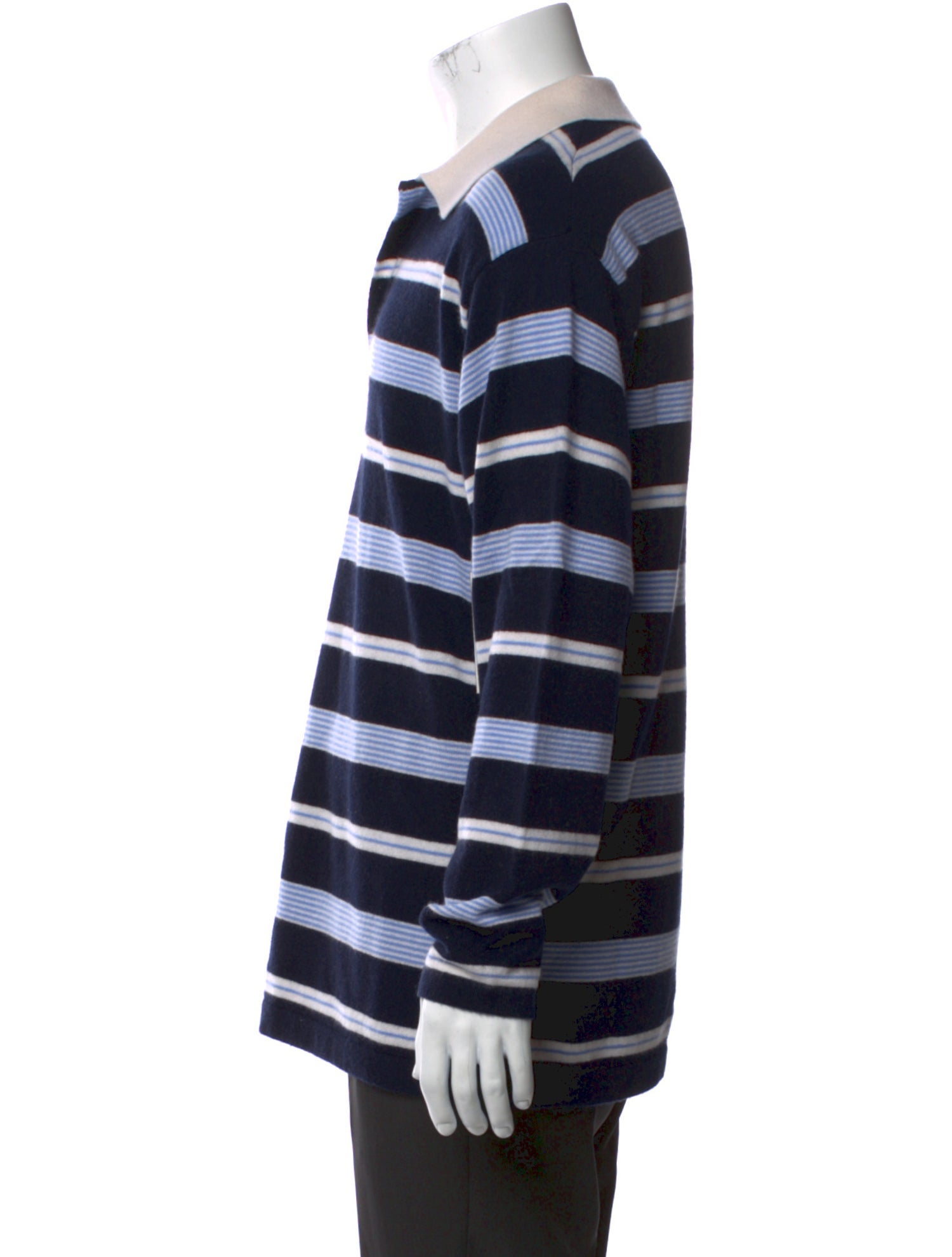 Guest in Residence Cashmere Striped Polo Sweater w/ Tags