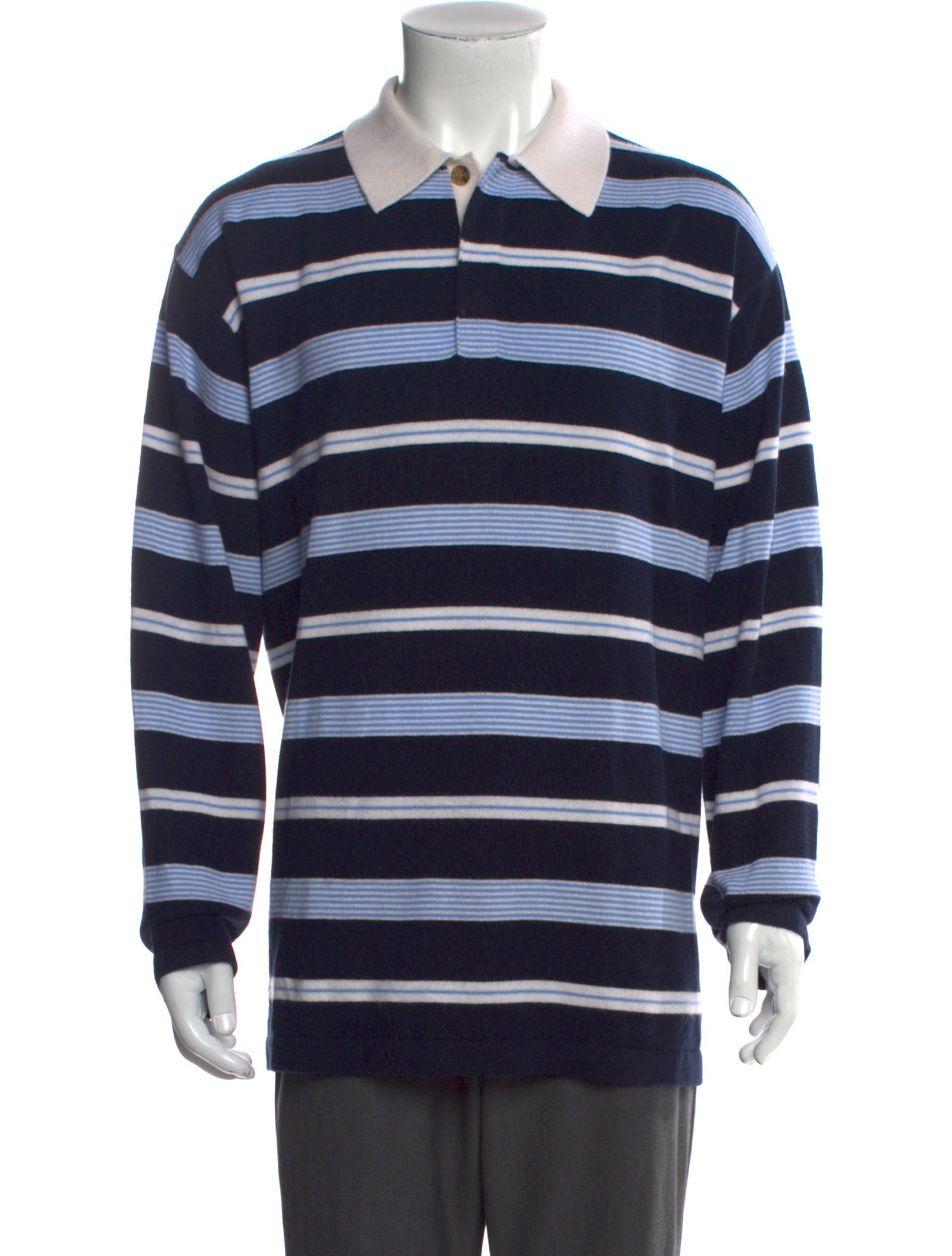 Guest in Residence Cashmere Striped Shirt