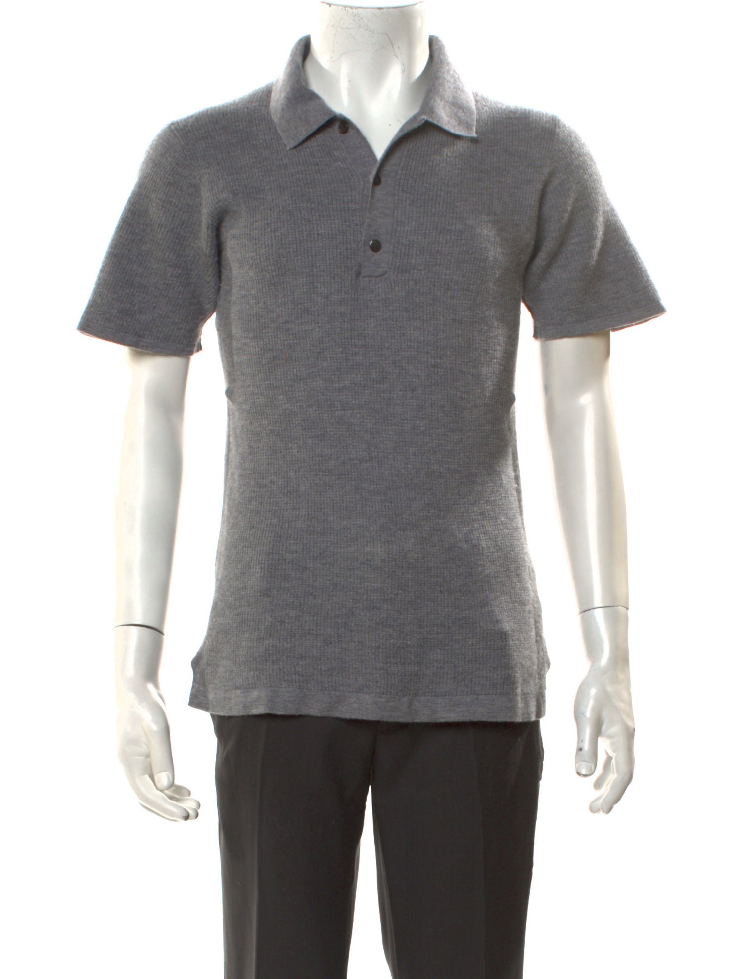 Guest in Residence Cashmere Collar Polo Shirt
