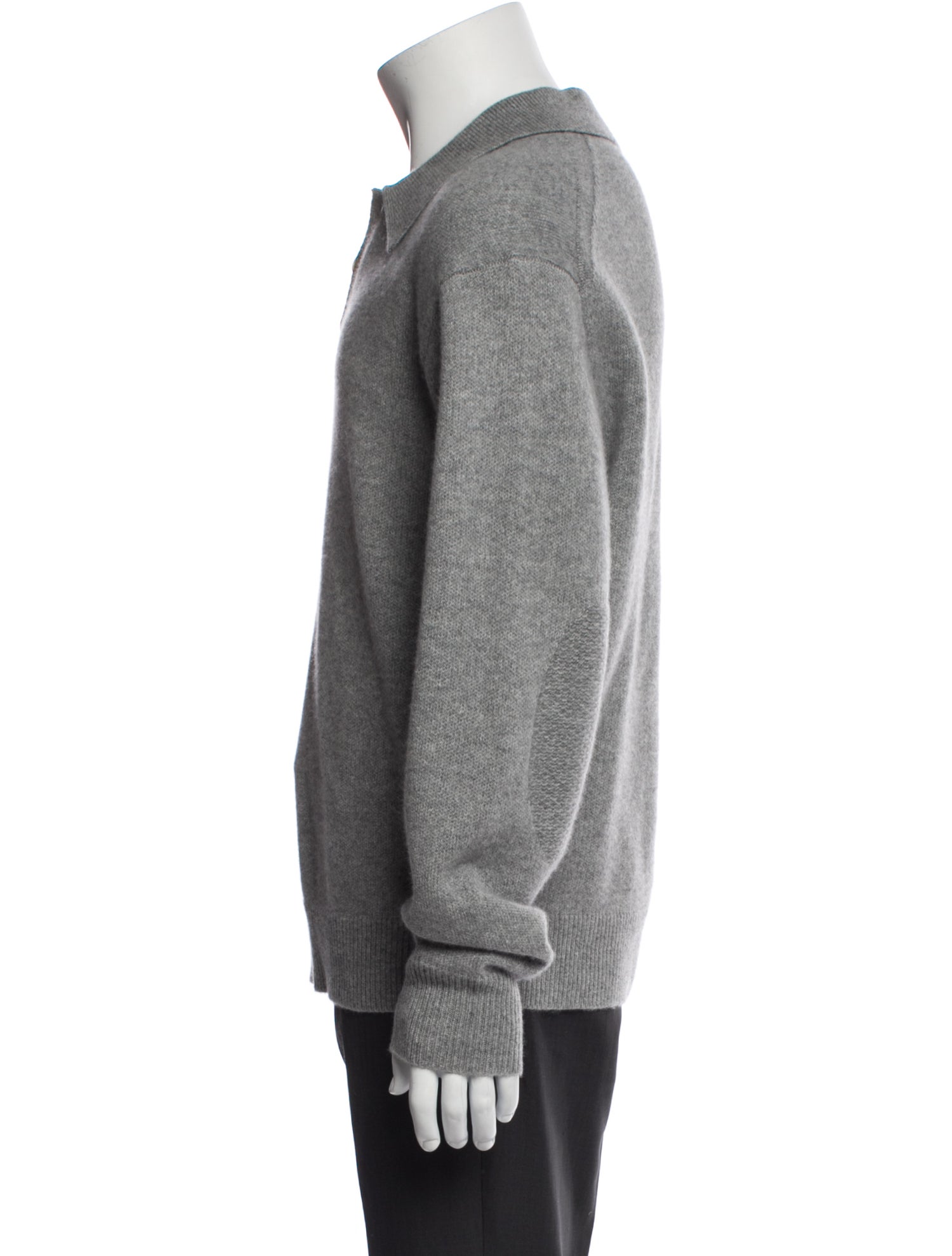Guest in Residence Cashmere Mock Neck Polo Sweater
