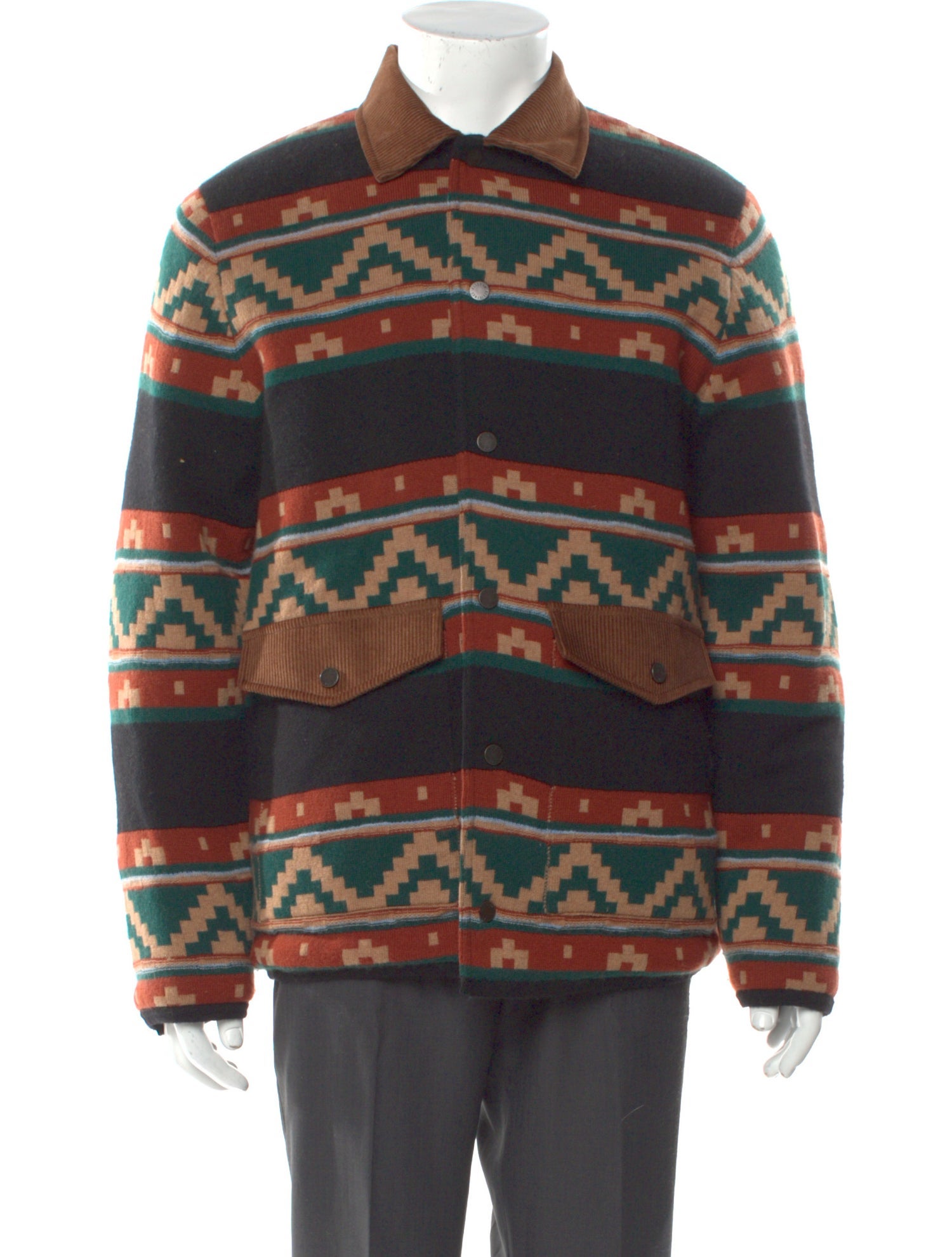 Guest in Residence Wool Striped Cardigan