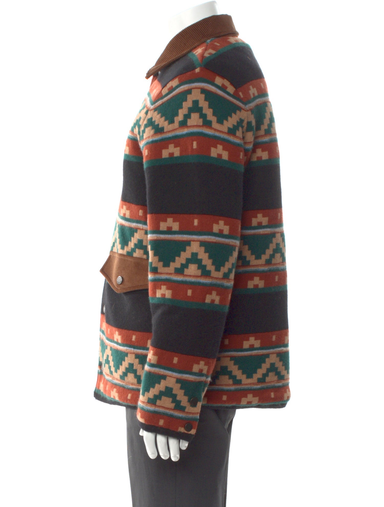 Guest in Residence Wool Striped Cardigan