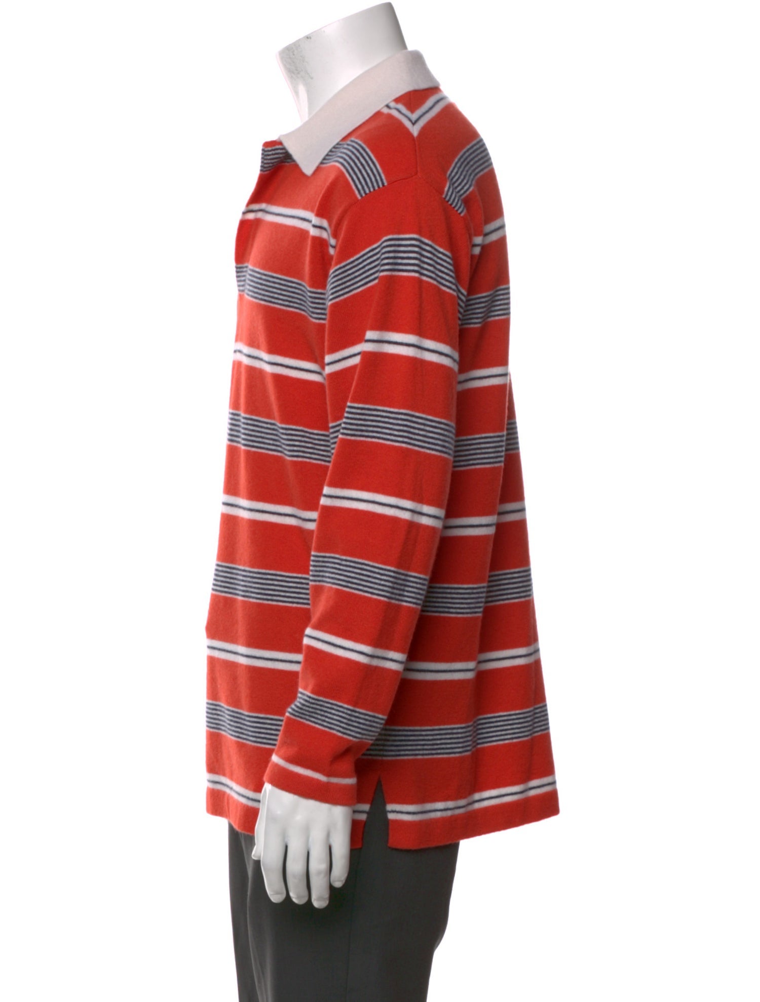 Guest in Residence Cashmere Striped Polo Sweater w/ Tags
