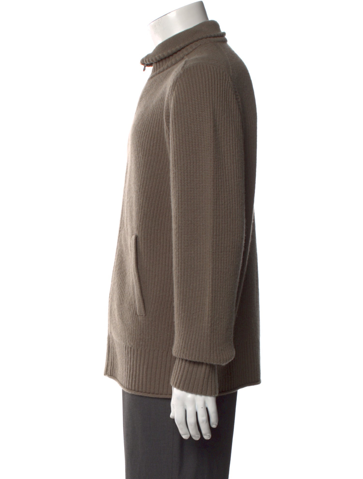 Guest in Residence Cashmere Turtleneck Cardigan