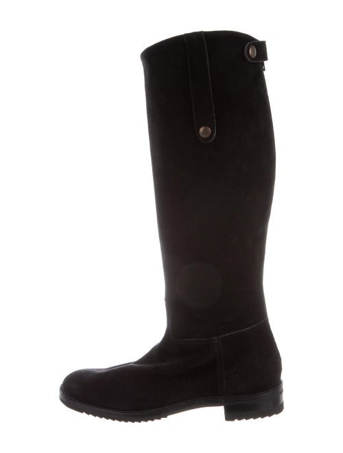 Gravati Suede Riding Boots Black