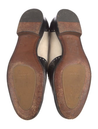 Gravati Leather Colorblock Pattern Loafers