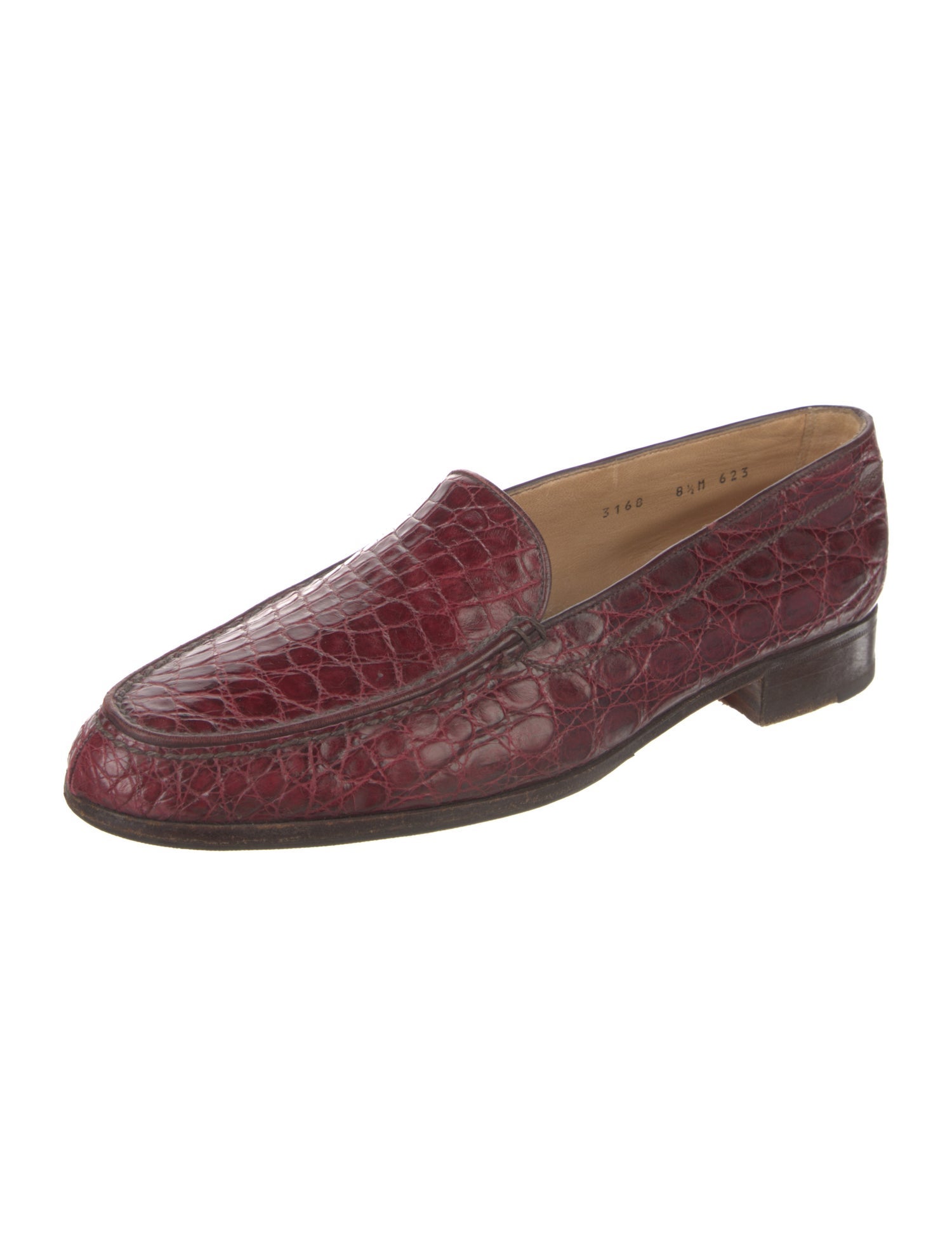 Gravati Leather Animal Print Loafers