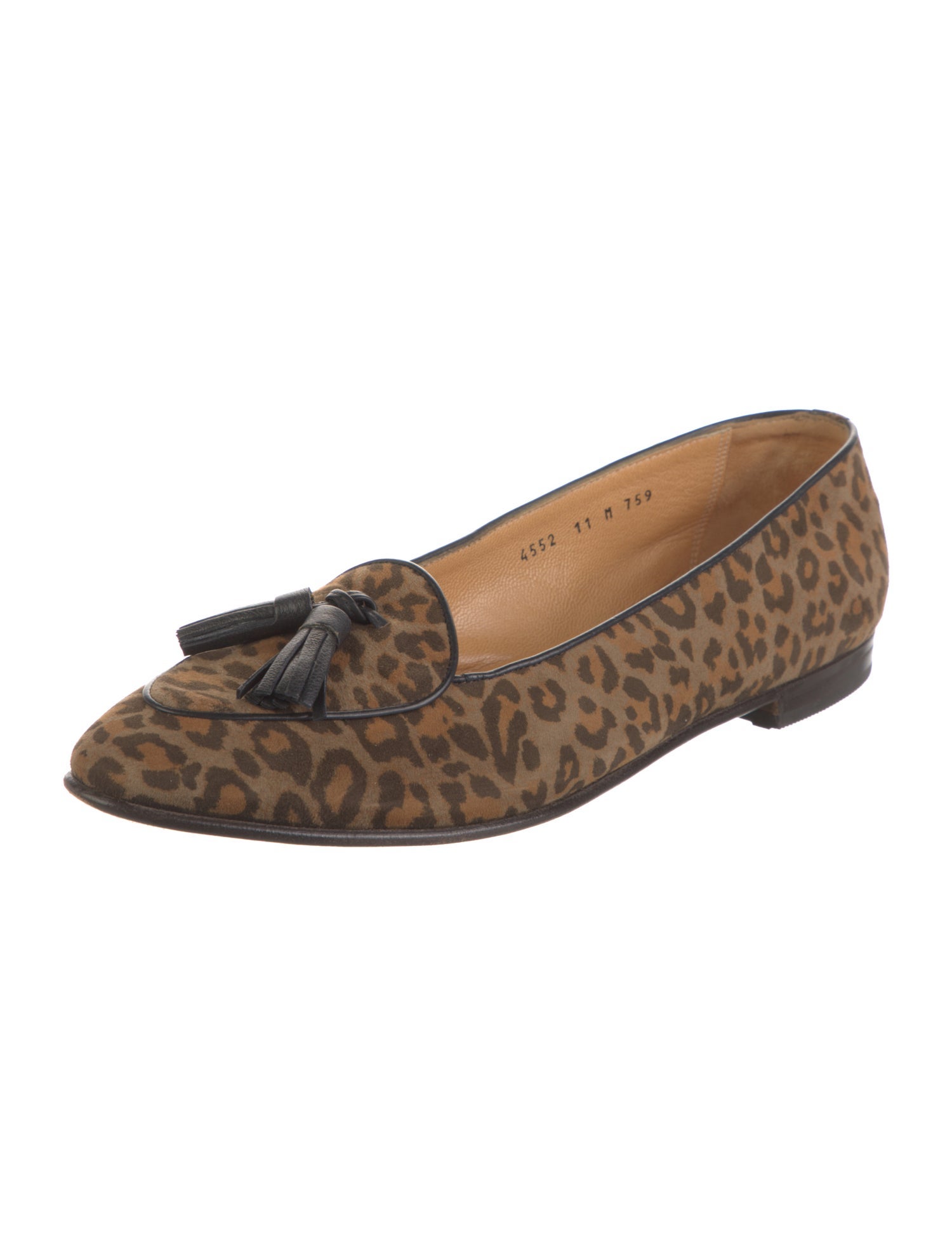 Gravati Suede Animal Print Loafers