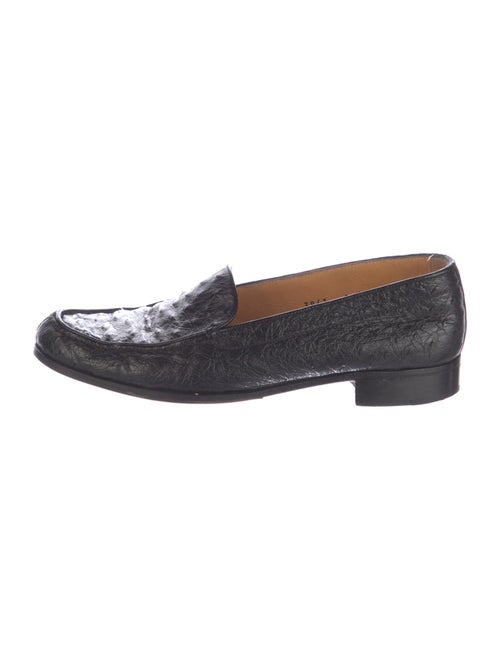 Gravati Embossed Leather Animal Print Loafers