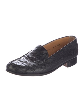 Gravati Embossed Leather Animal Print Loafers
