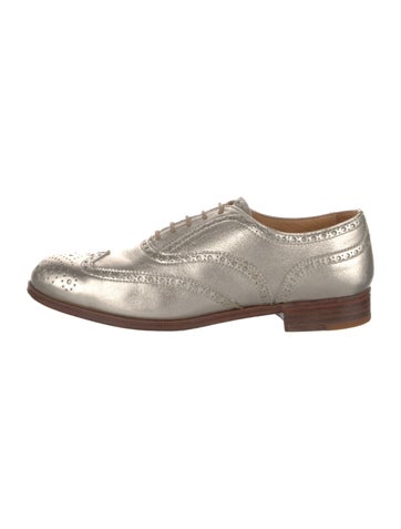 Gravati Flats Leather Lasercut Accents Oxfords 5