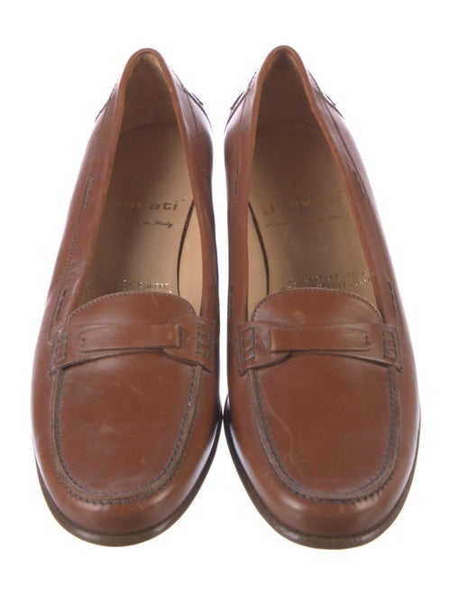 Gravati Leather Whipstitch Trim Loafers
