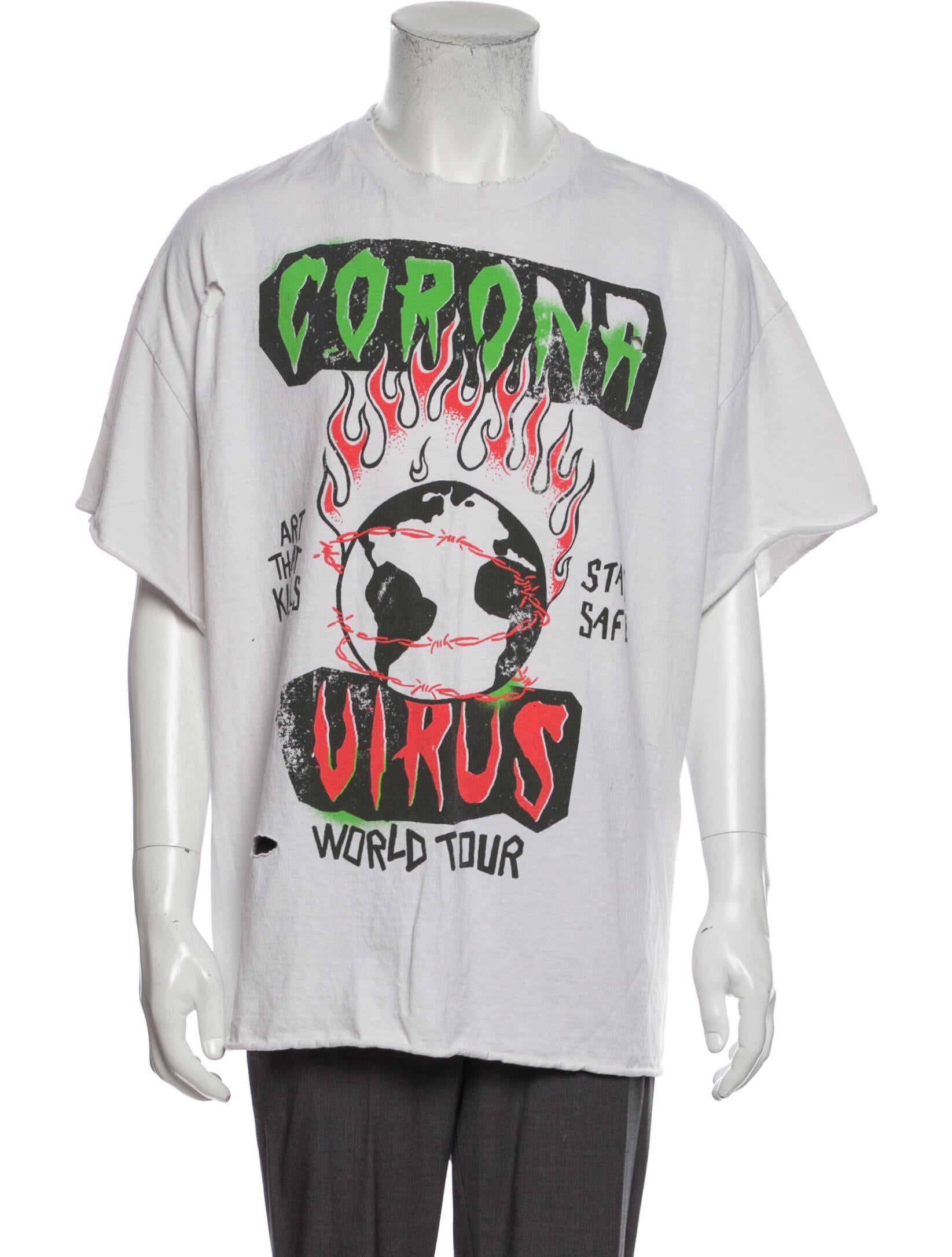 Gallery Dept. ATK Corona Tour Graphic Print T-Shirt - White T 