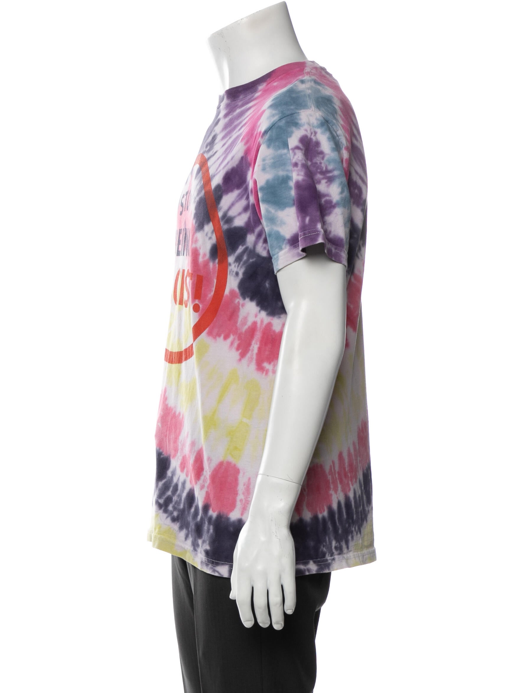 stop being racist tie dye shirt