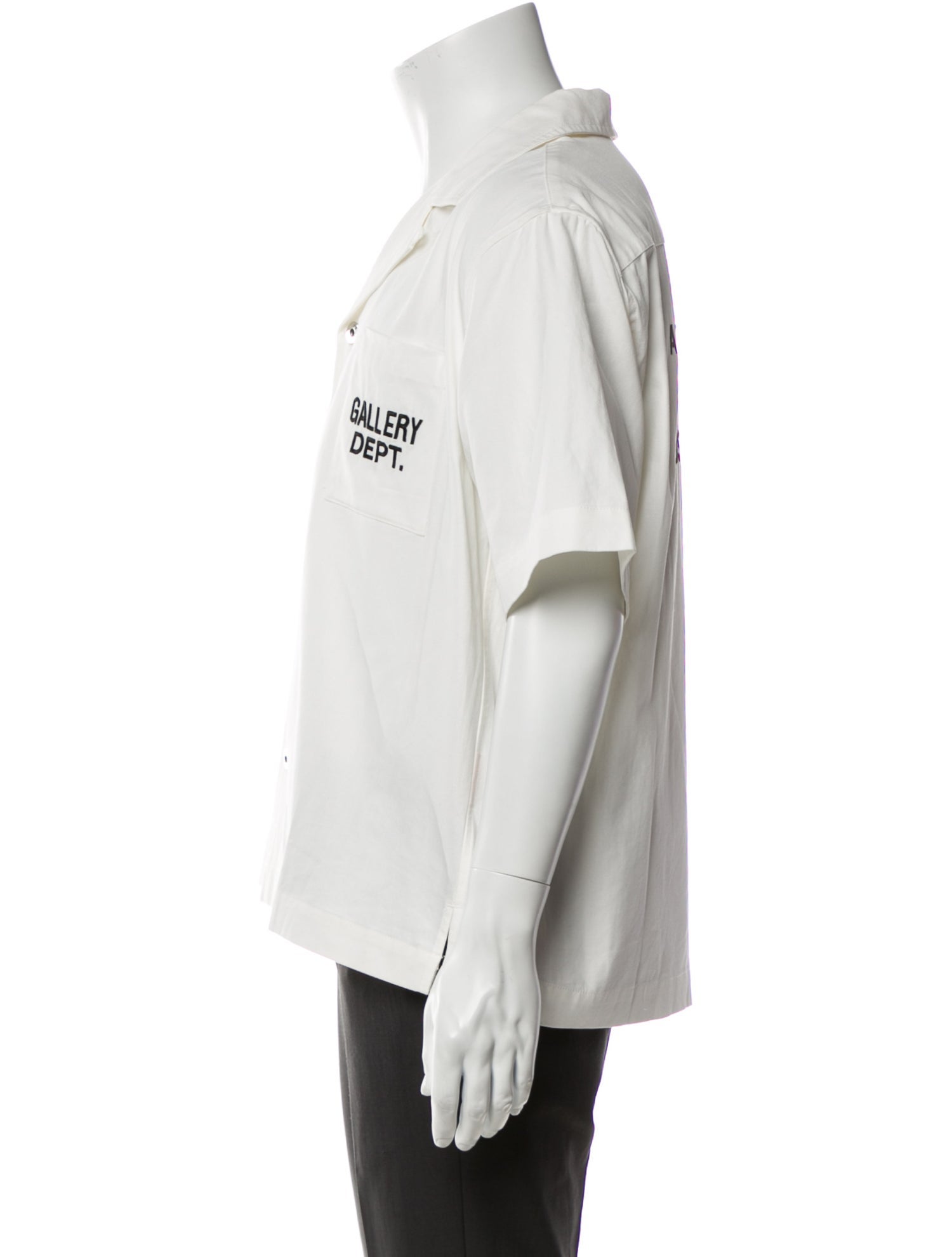 Gallery Dept. Graphic Print Short Sleeve Shirt - White Casual
