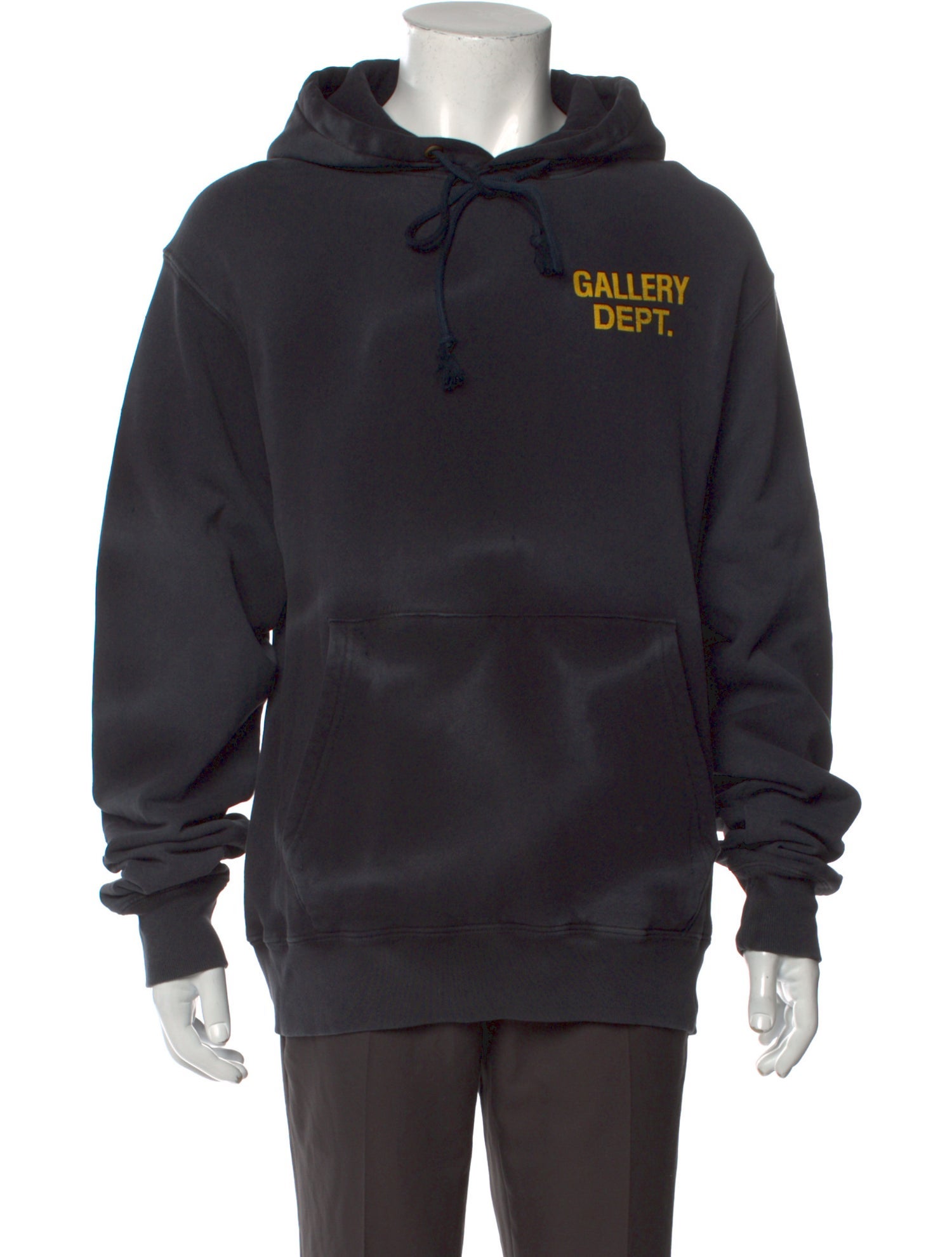 Gallery Dept. Graphic Print Crew Neck Hoodie - Black