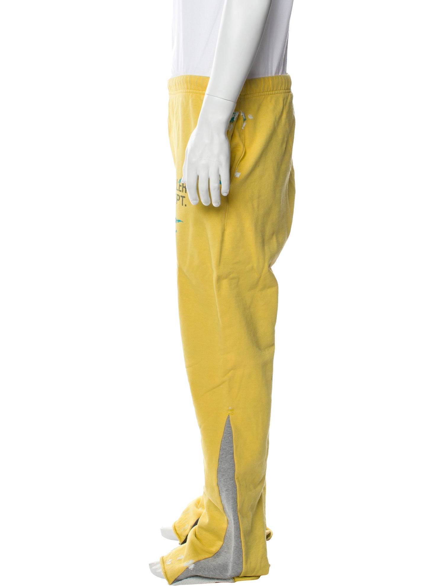 Gallery Dept. Logo Sweatpants Colorblock Pattern Lounge Bottoms