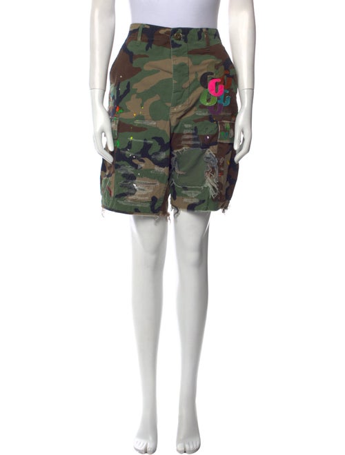 Gallery Dept. G Patch Woodland Camo Cargo Knee-Length Shorts