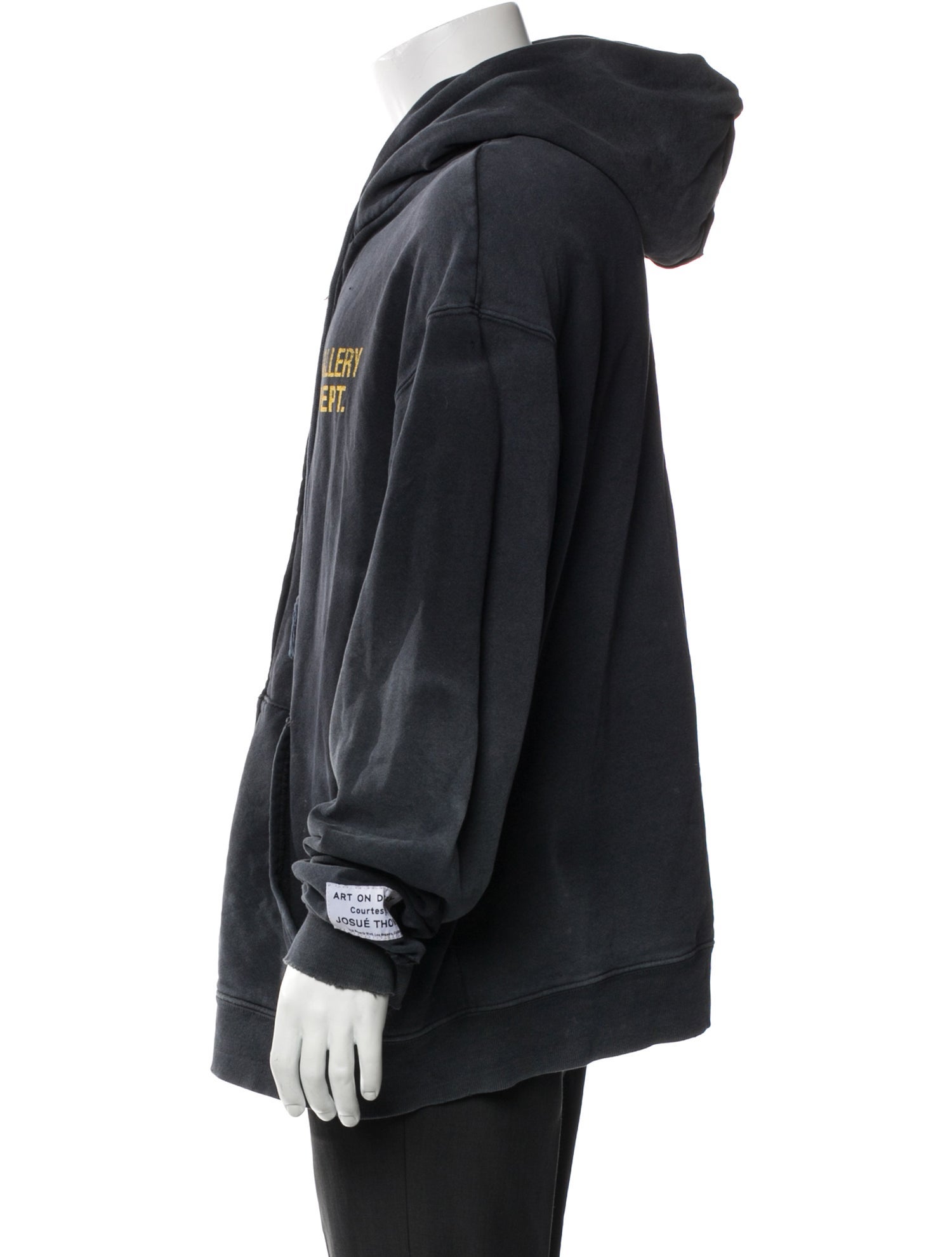 Gallery Dept. Logo ZIp Up Graphic Print Hoodie