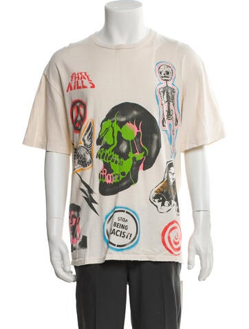 Gallery Dept. T-Shirts Graphic Print Crew Neck T-Shirt L
