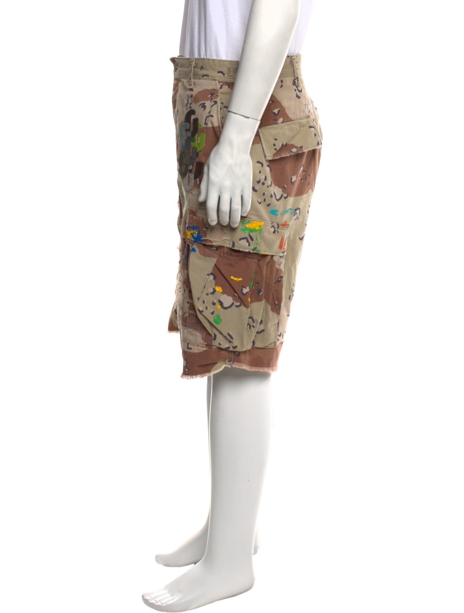 Gallery Dept. Desert Camo G Patch Cargo Shorts