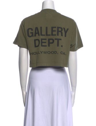 Gallery Dept. Graphic Print Crew Neck Crop Top