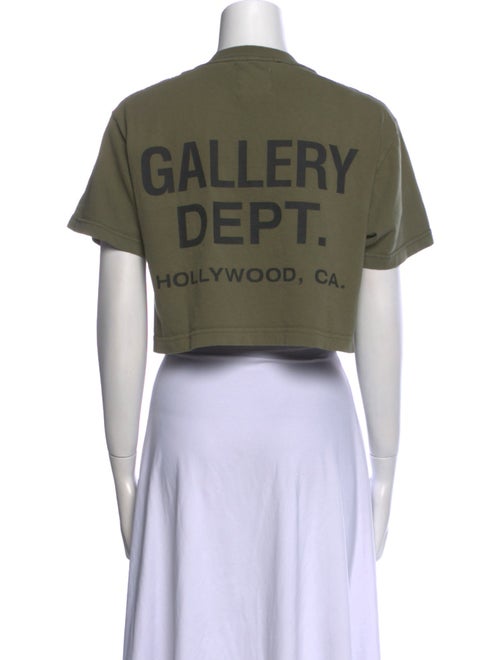 Gallery Dept. Graphic Print Crew Neck Crop Top