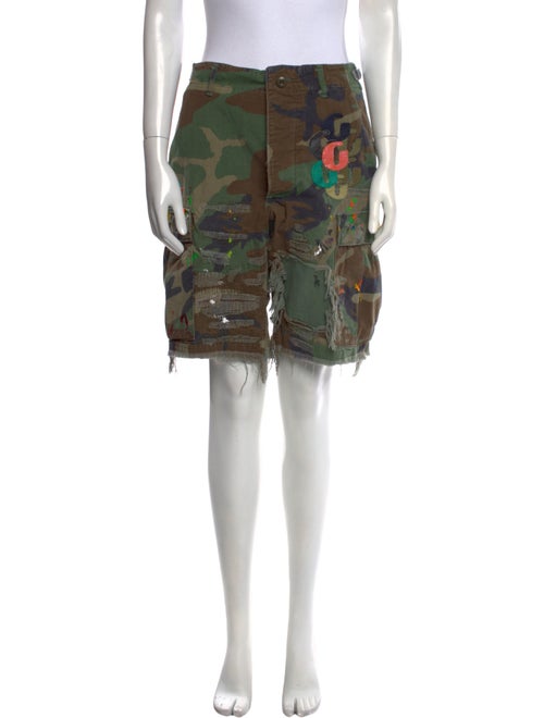 Gallery Dept. Paint Splatter Camo Knee-Length Shorts