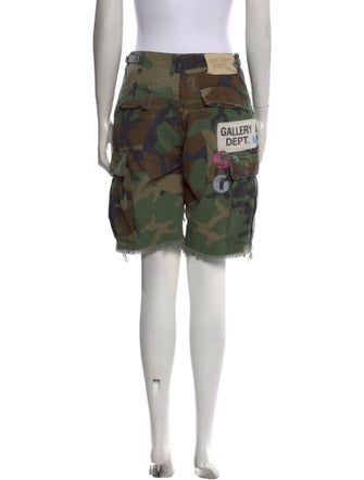 Gallery Dept. Paint Splatter Camo Knee-Length Shorts