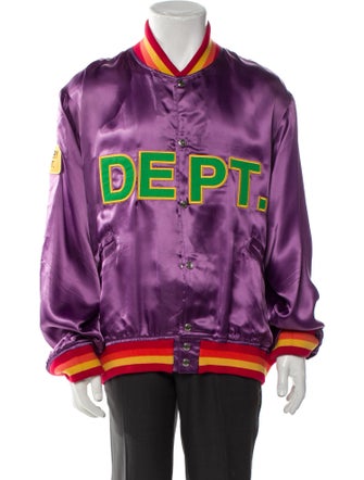 Gallery Dept. MVP Satin Varsity Graphic Print Bomber Jacket