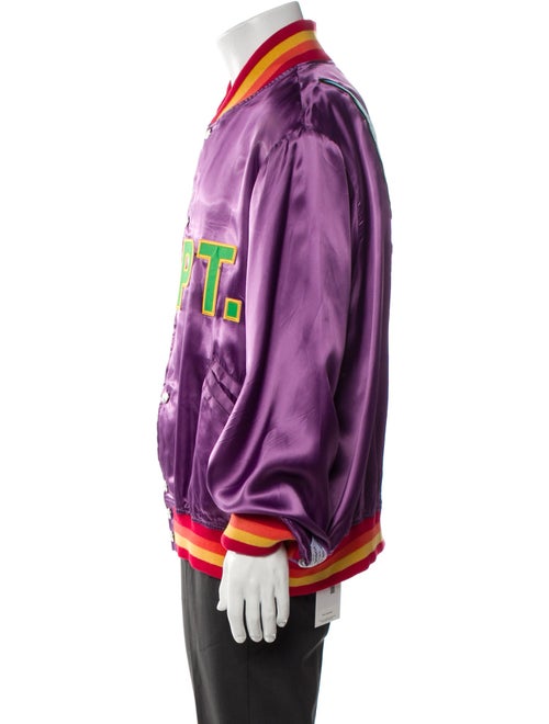 Gallery Dept. MVP Satin Varsity Graphic Print Bomber Jacket