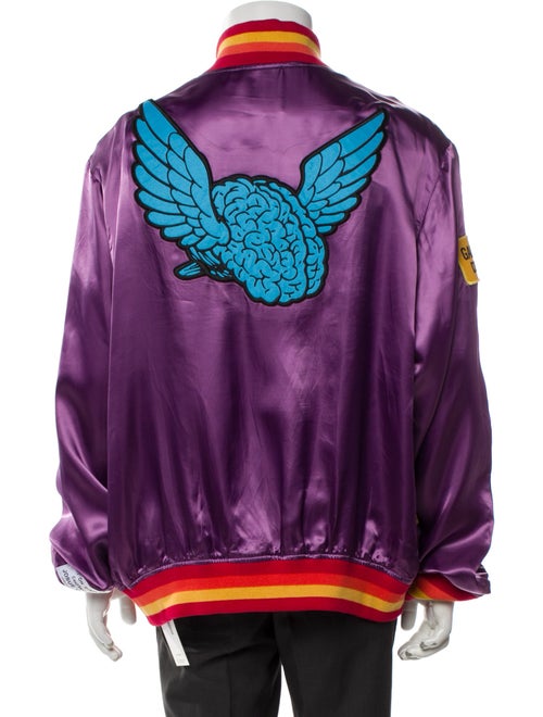 Gallery Dept. MVP Satin Varsity Graphic Print Bomber Jacket